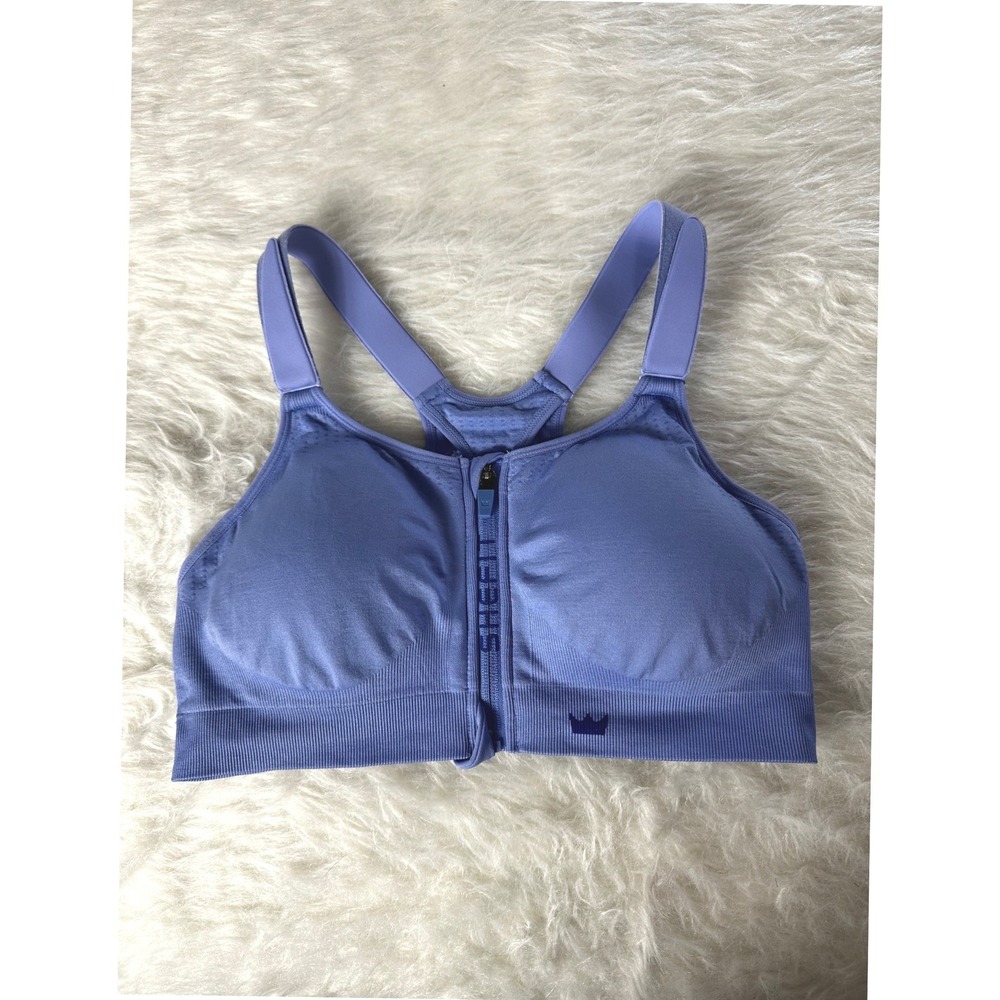 SHEFIT Low Impact Sports Bra Size Luxe Purple Padded Wire Free Athletic Pilates